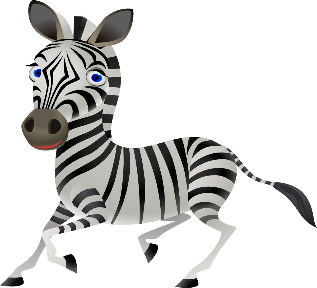 Wandsticker witziges Zebra, Tiere, Afrika, Kinder WS00000152 - Bild 4