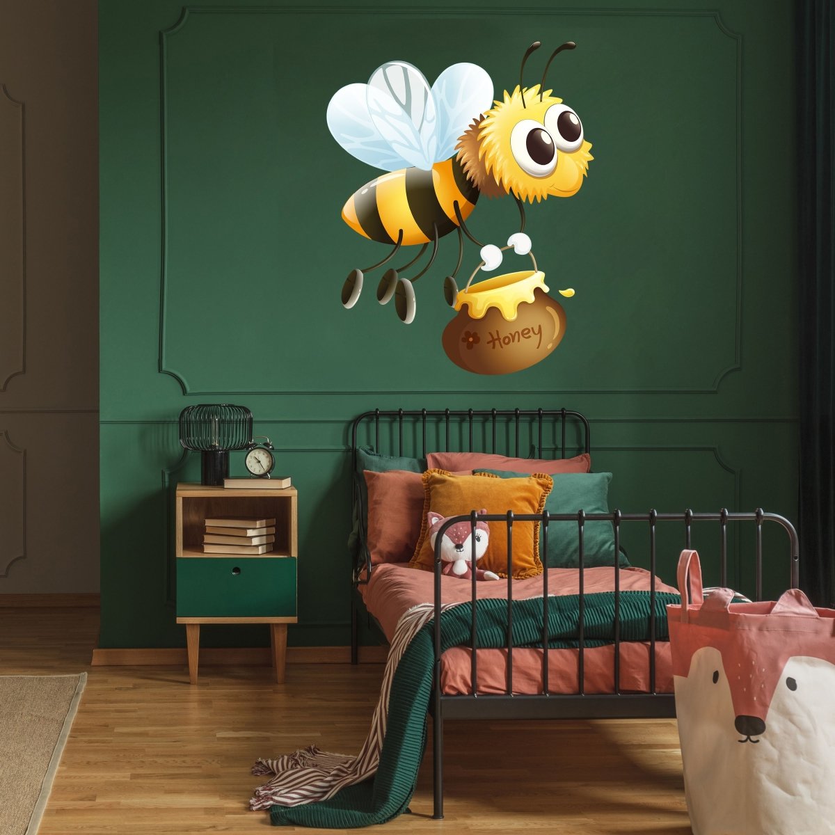 Wandsticker Honig-Biene, Honigtopf, Insekten, Natur WS00000154 - Bild 2