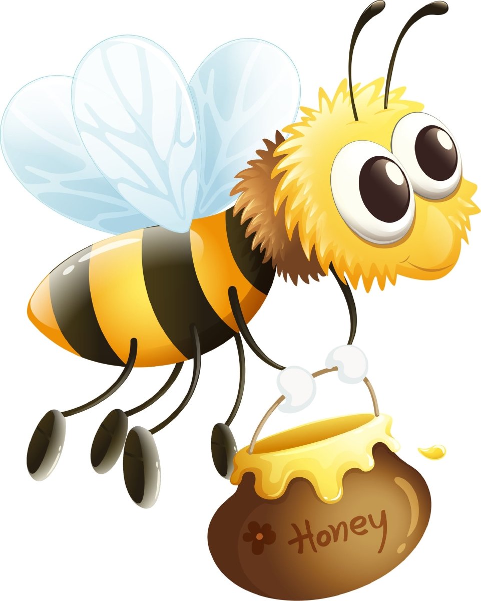Wandsticker Honig-Biene, Honigtopf, Insekten, Natur WS00000154 - Bild 4