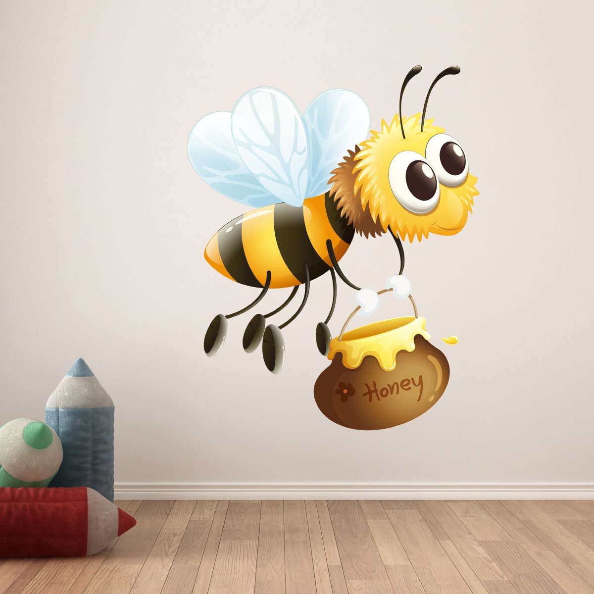 Wandsticker Honig-Biene, Honigtopf, Insekten, Natur WS00000154 - Bild 6