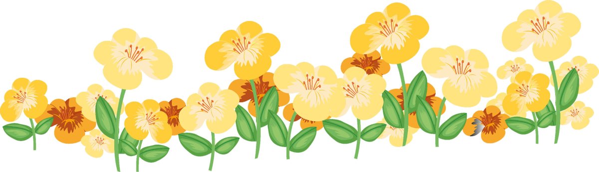 Wandsticker Blumenwiese, Orange, Gelb, Blüten WS00000156 - Bild 4