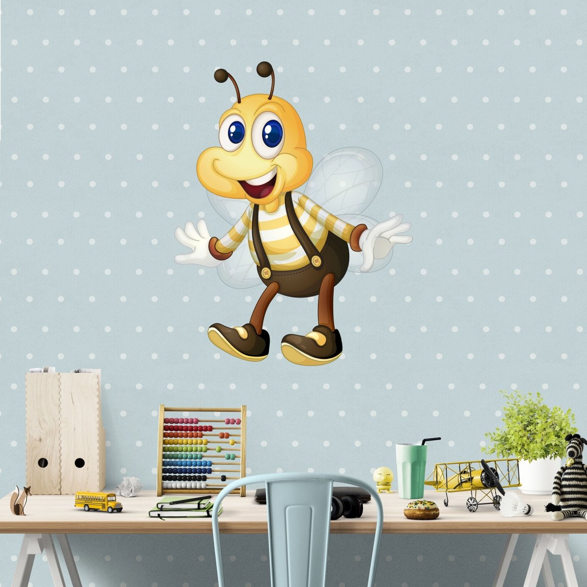 Wandsticker tanzende Biene, Schuhe, Flügel, Honig WS00000158 - Bild 5