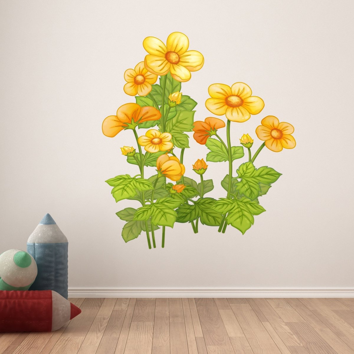 Wandsticker wilde Blumen, Gelb, Blüten, Natur WS00000160 - Bild 6