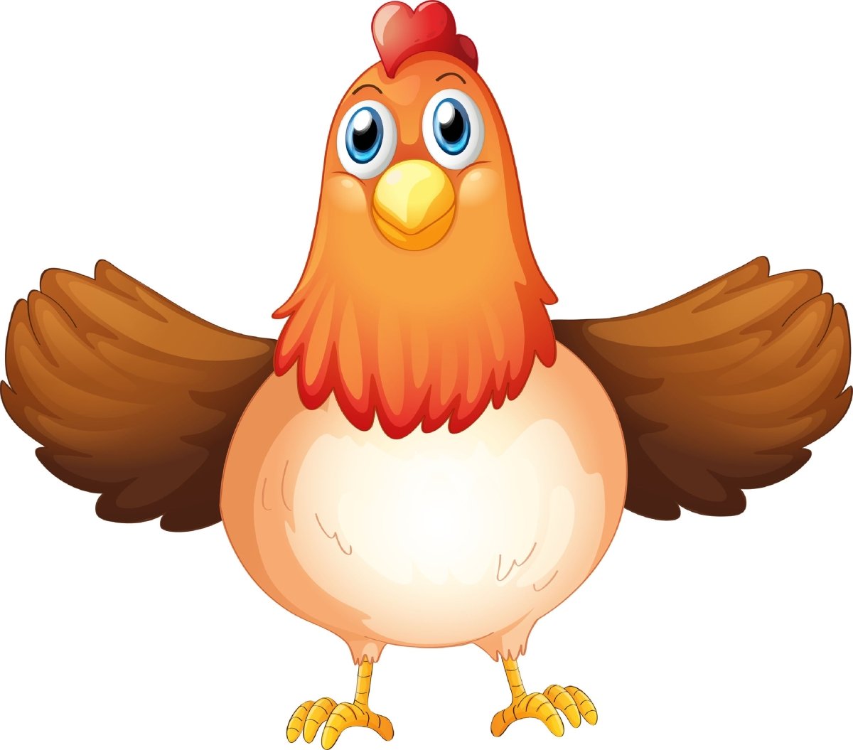 Wandsticker Huhn mit ausgebreiteten Flügeln, Hahn WS00000162 - Bild 4