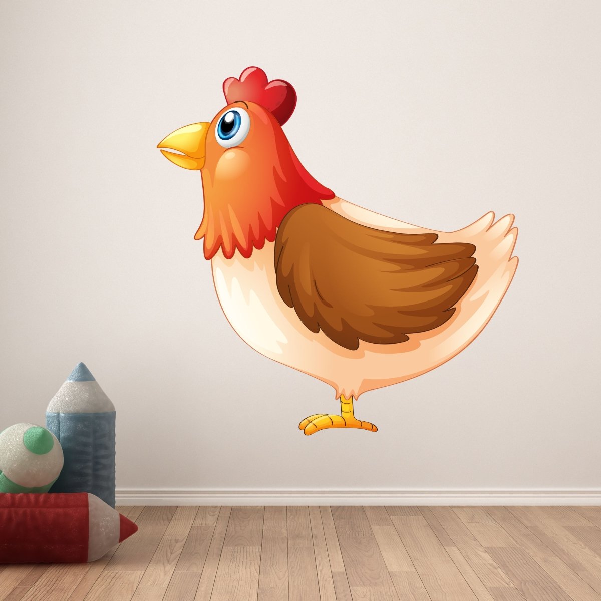 Wandsticker Huhn von der Seite, Flügel, Hühner WS00000163 - Bild 6