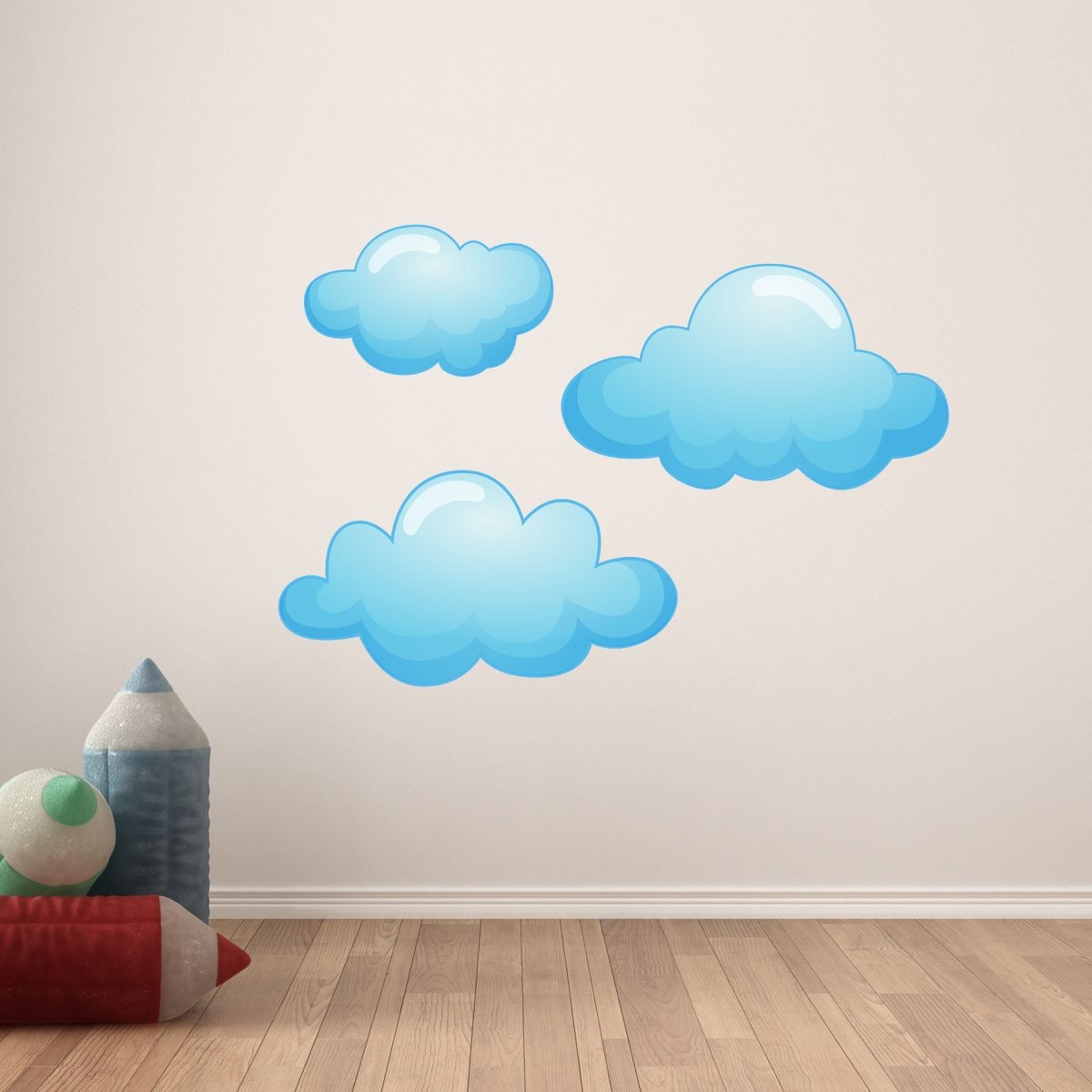 Wandsticker 3 Wolken, Baby-zimmer, Kinder-motive WS00000166 - Bild 6