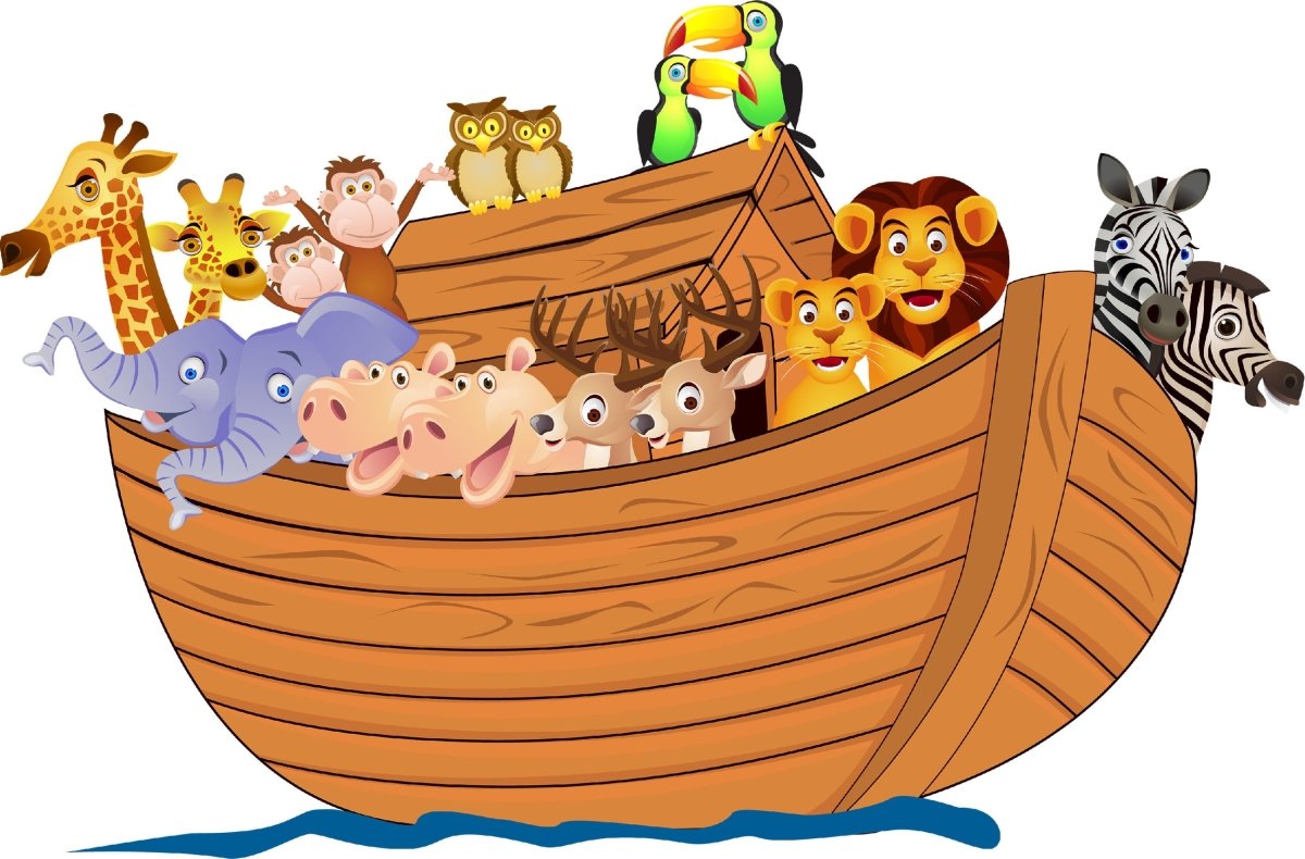 Wandsticker Arche Noah, Tiere, Wasser, Meer, Schiff WS00000168 - Bild 4