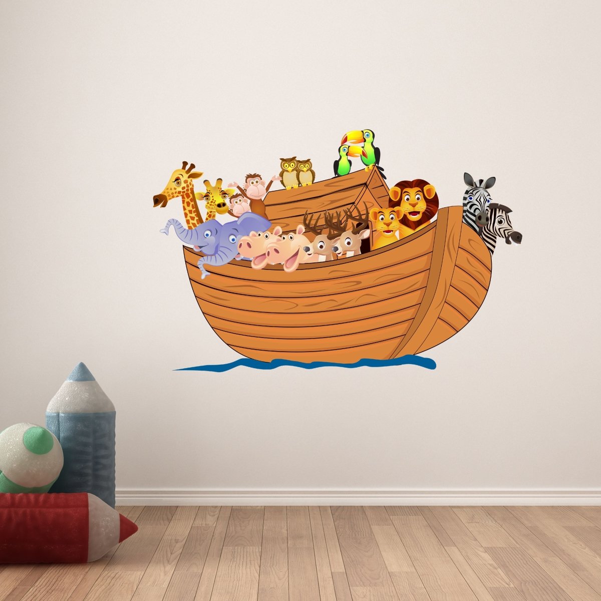 Wandsticker Arche Noah, Tiere, Wasser, Meer, Schiff WS00000168 - Bild 6