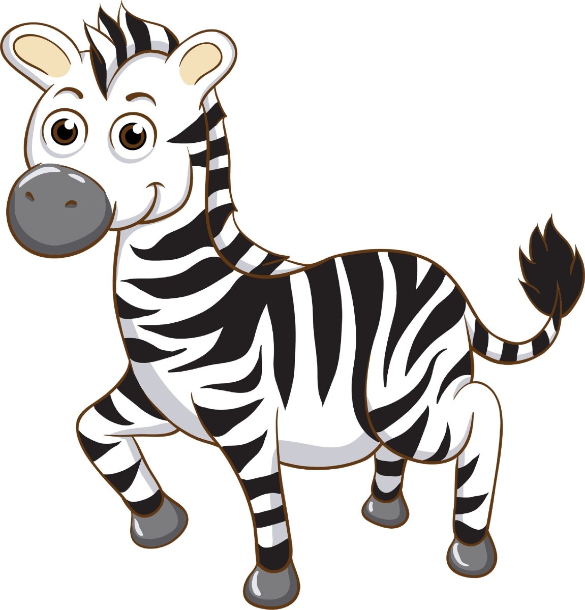 Wandsticker junges Zebra, Kindermotiv, Tiere, Afrika WS00000174 - Bild 4