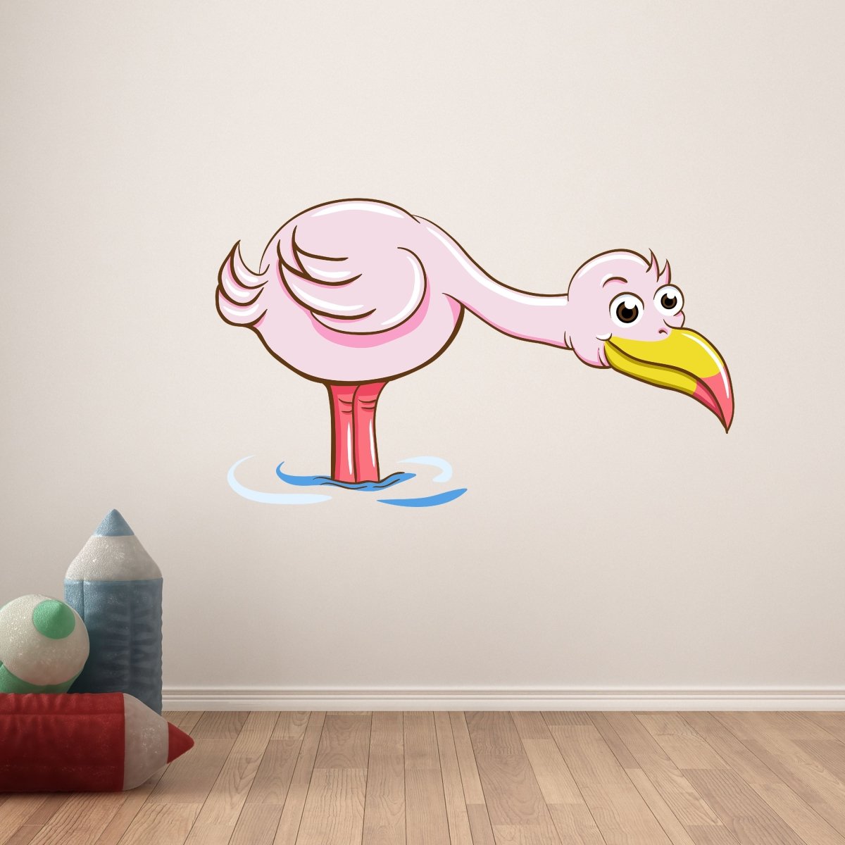 Wandsticker Rosa Flamingo, Wasser, Vogel, Pink, Tier WS00000178 - Bild 6