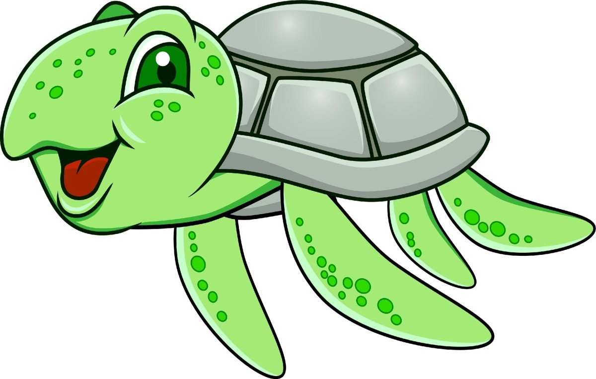 Wandsticker lustige Schildkröte, Unterwasser, Tiere WS00000181 - Bild 4
