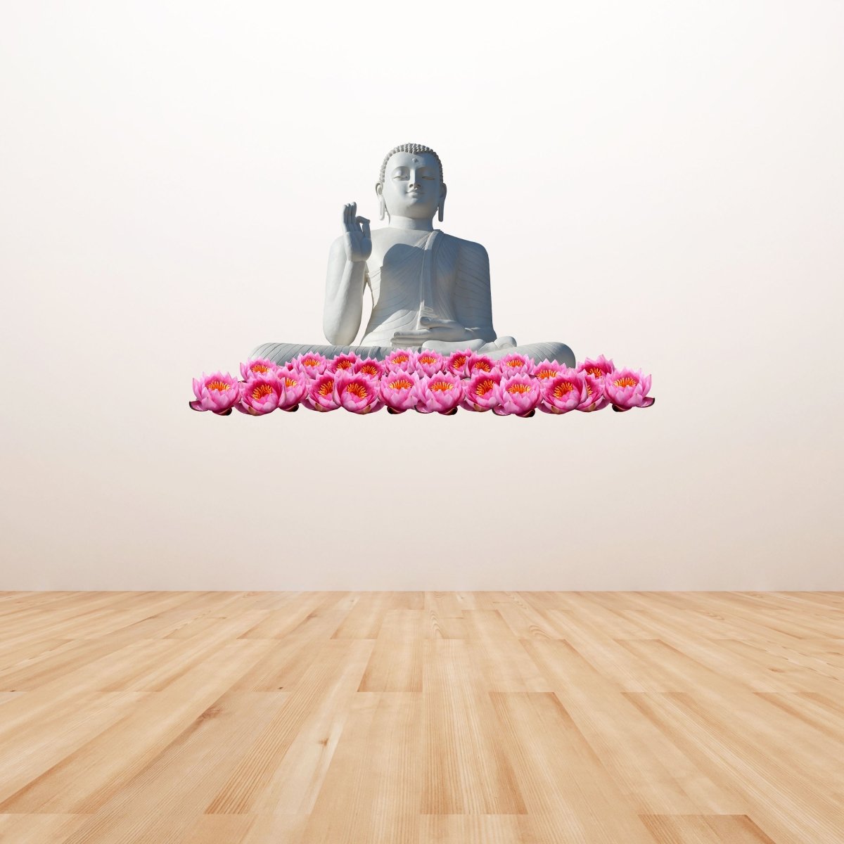 Wandsticker Buddha-Statue, Blumen, Lotus, Figur WS00000192 - Bild 5
