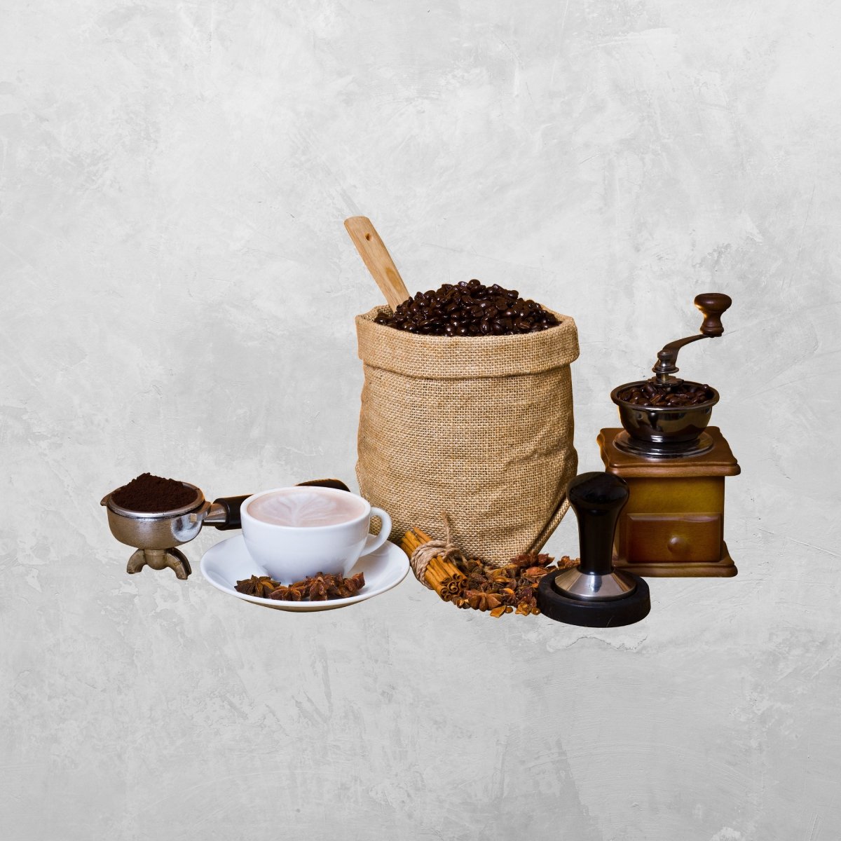 Wandsticker Kaffee & Zubehör 2, Kaffeemühle, Tasse WS00000204 - Bild 6