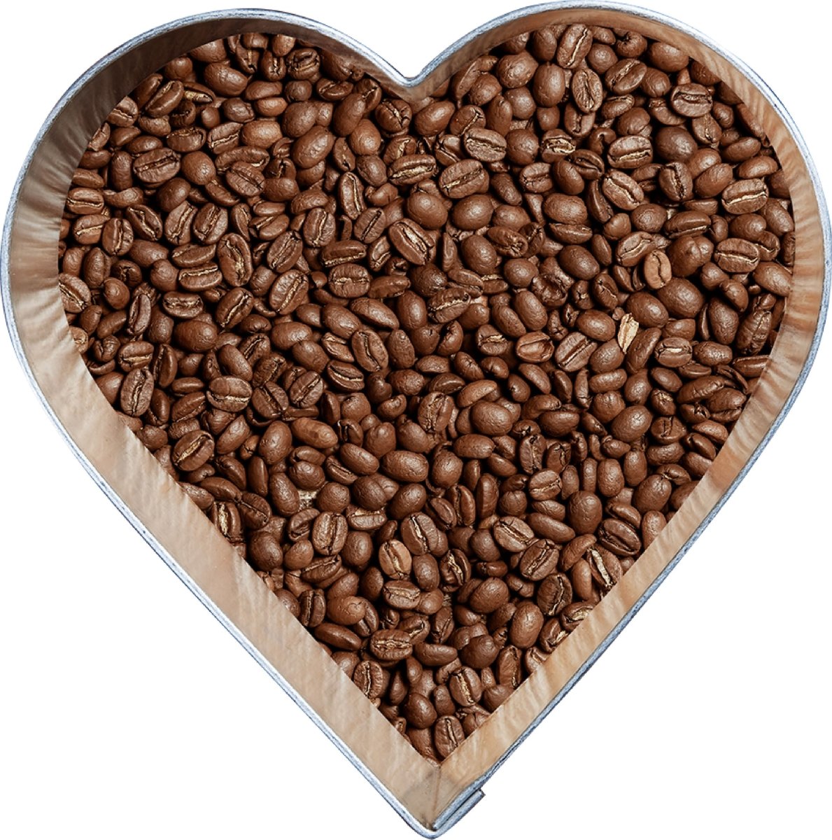 Wandsticker Kaffeebohnen im Herz, Liebe, Metall WS00000205 - Bild 4