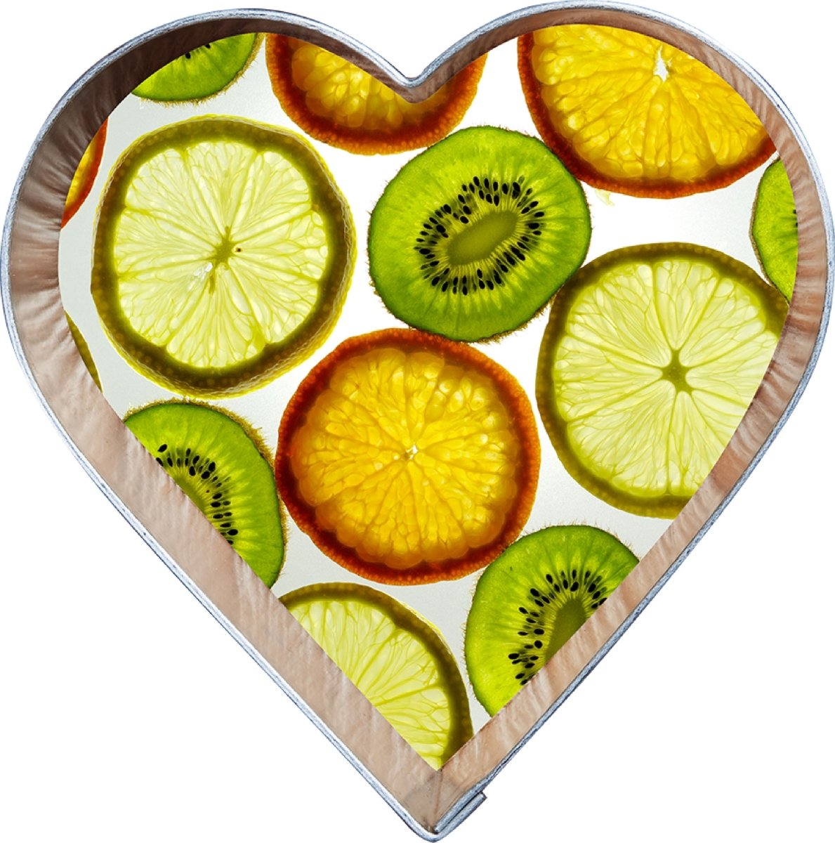 Wandsticker Kiwi, Zitrone, Orange, Herz, Liebe, Obst WS00000207 - Bild 4