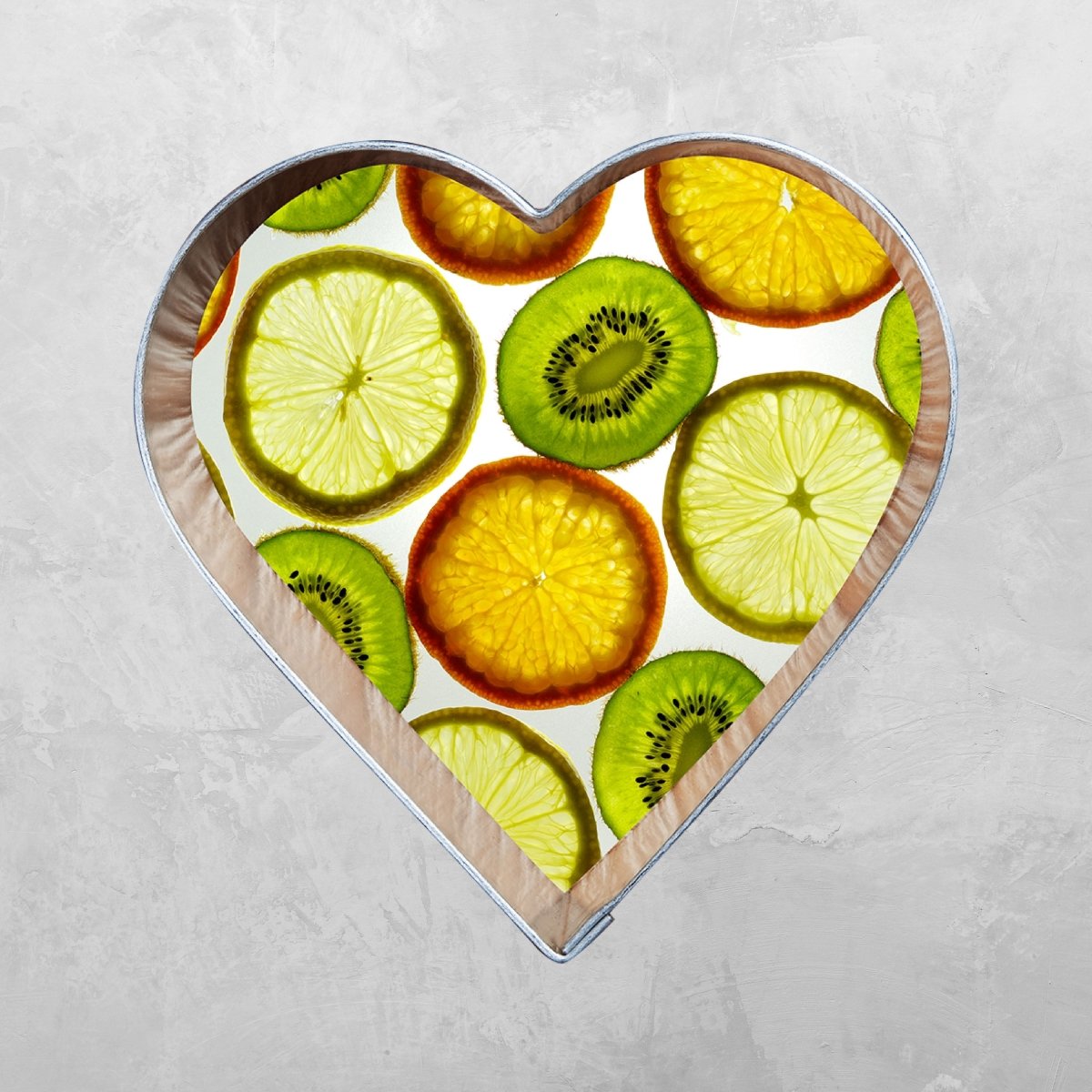 Wandsticker Kiwi, Zitrone, Orange, Herz, Liebe, Obst WS00000207 - Bild 6