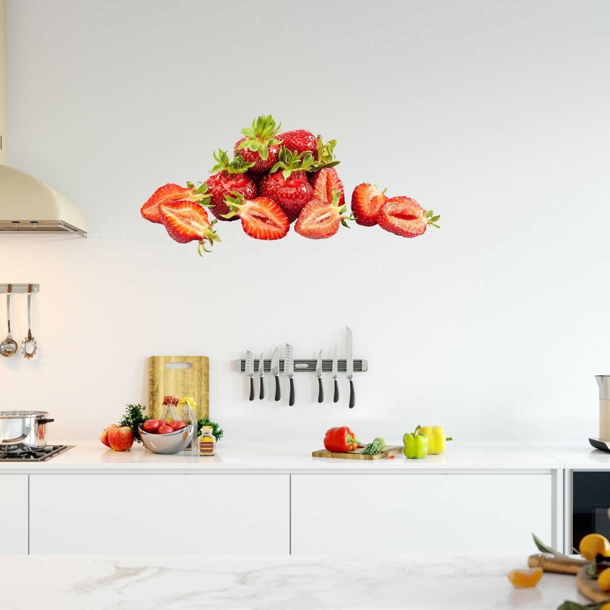 Wandsticker Erdbeeren, Küche, Essen, Obst, Beeren WS00000208 - Bild 1
