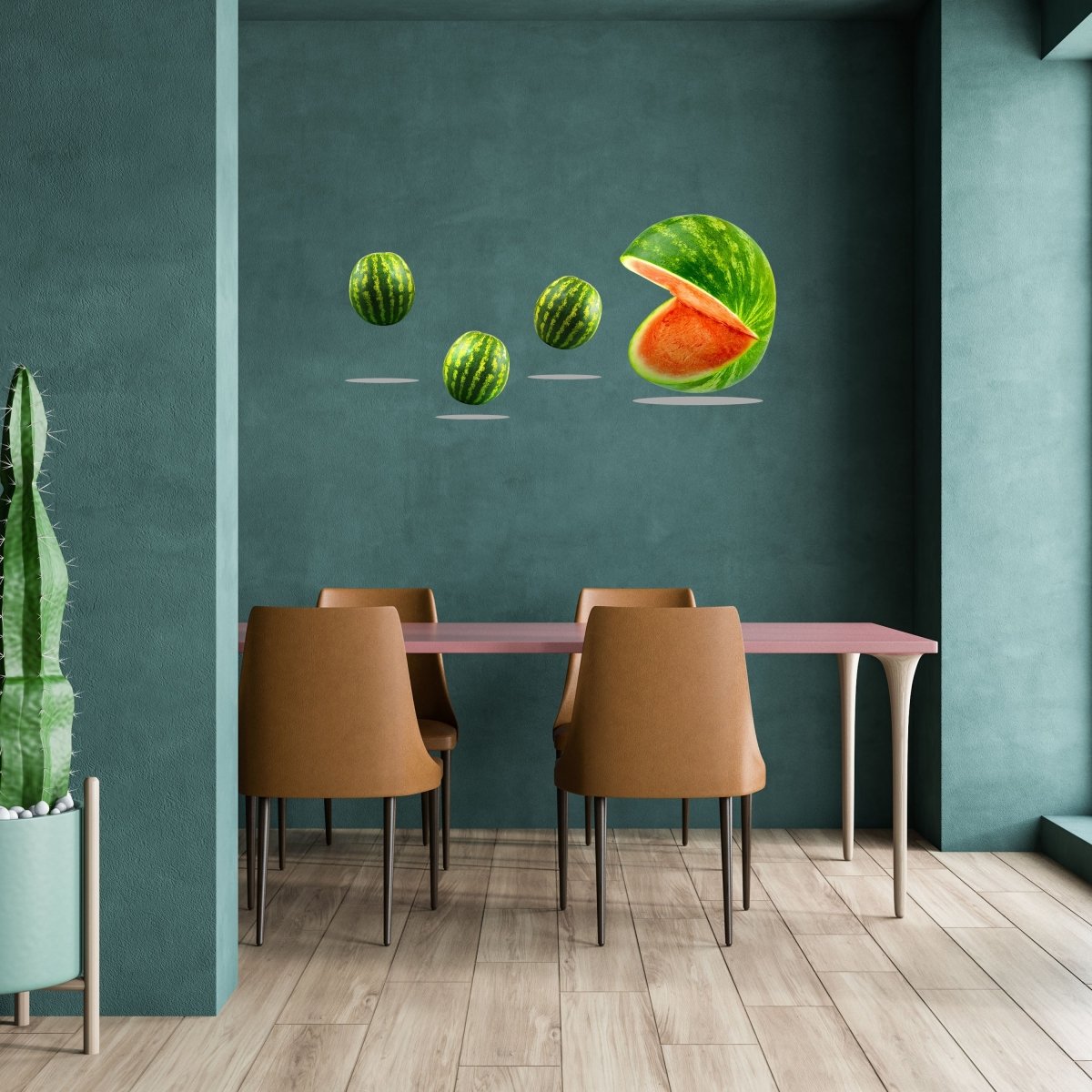Wandsticker Melonen Pacman, Wasser-melone, Obst WS00000210 - Bild 2