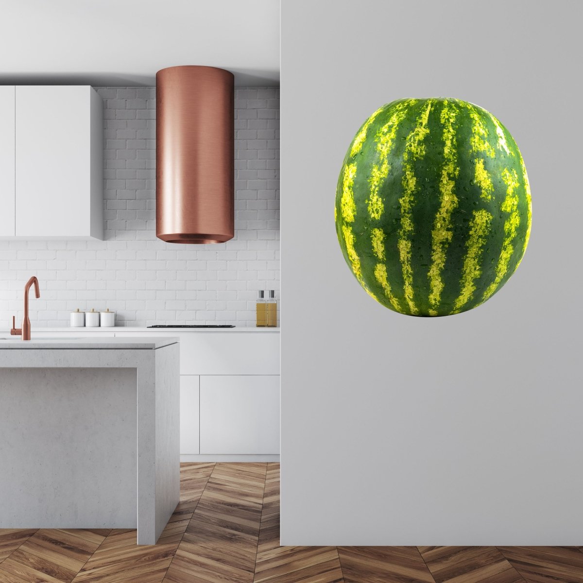 Wandsticker Große Wassermelone, Tropfen, Obst WS00000211 - Bild 3