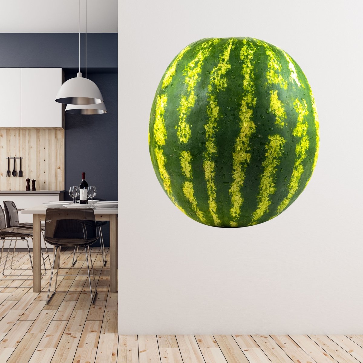 Wandsticker Große Wassermelone, Tropfen, Obst WS00000211 - Bild 5