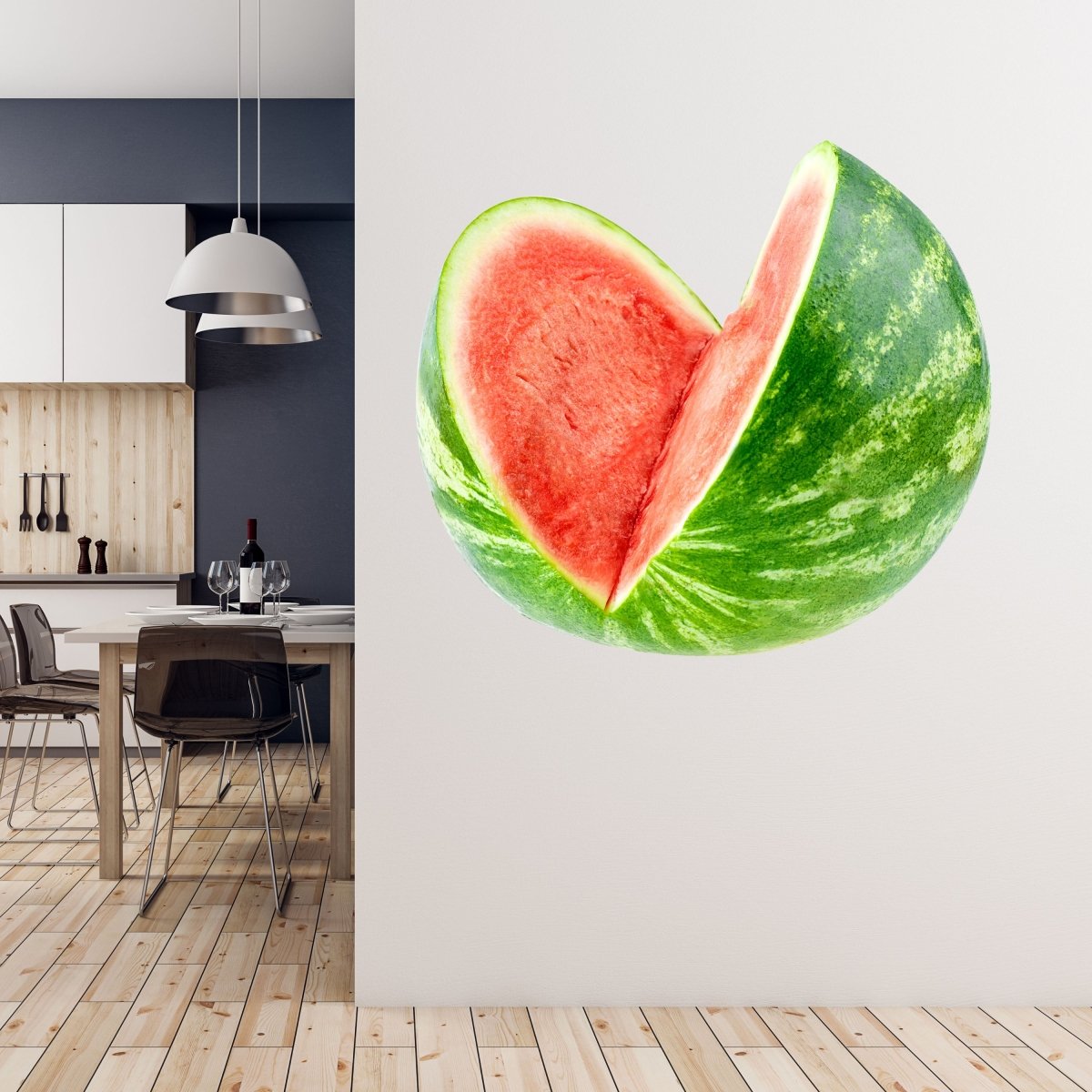 Wandsticker aufgeschnittene Wasser-melone, Obst WS00000212 - Bild 5