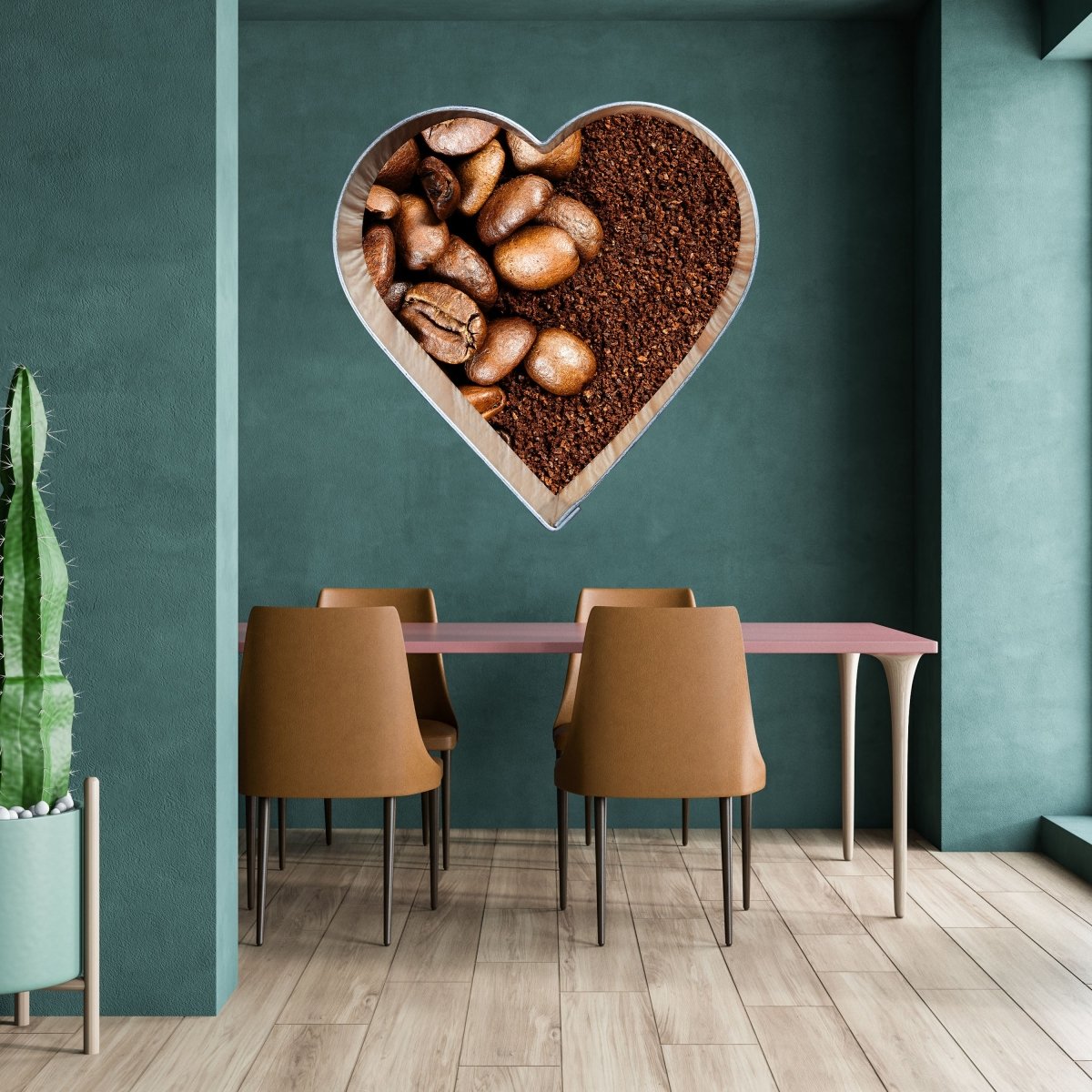 Wandsticker Kaffee im Herz, Liebe, Kaffeepulver WS00000218 - Bild 2