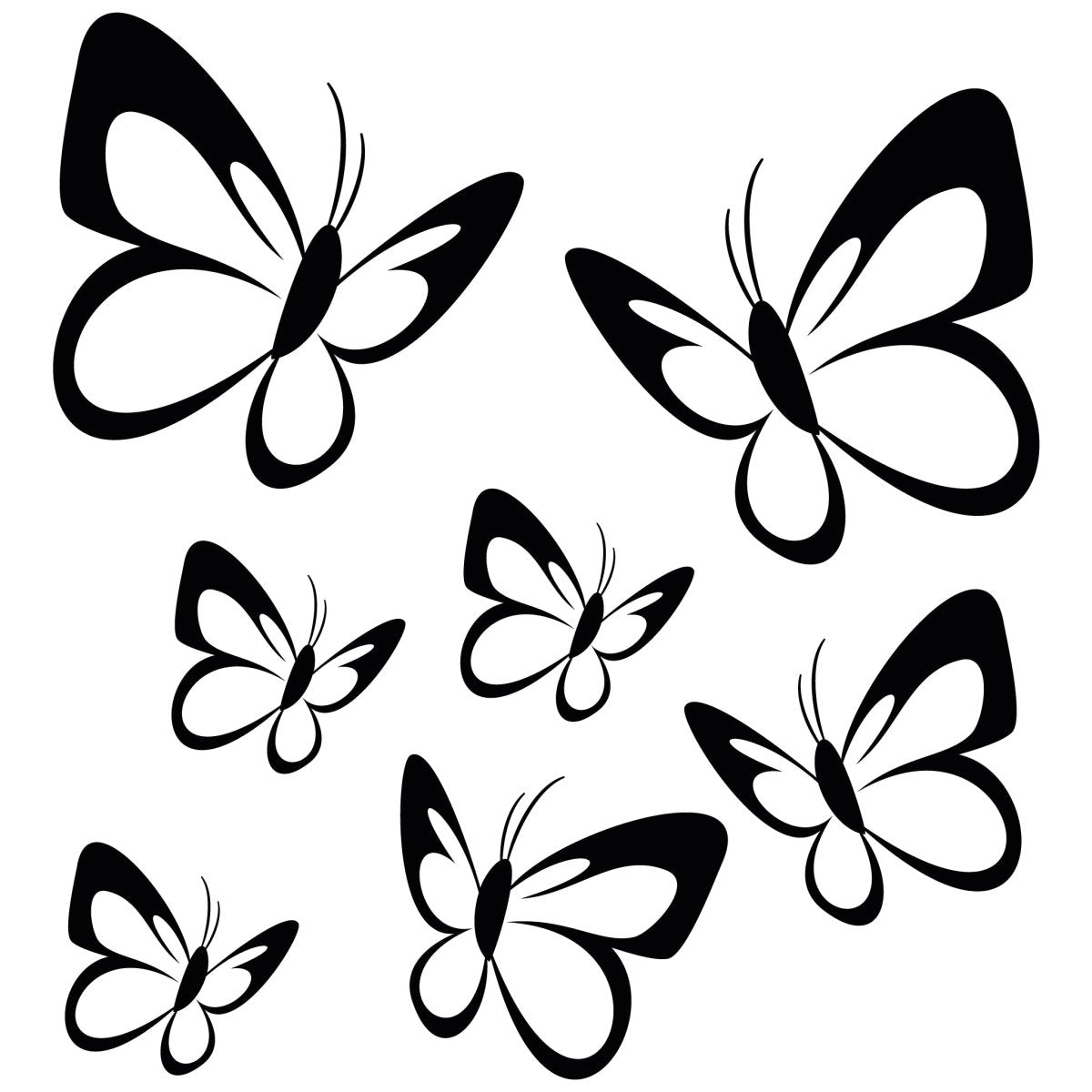 Wandtattoo Schmetterlinge WT00000008 entdecken - Bild 1
