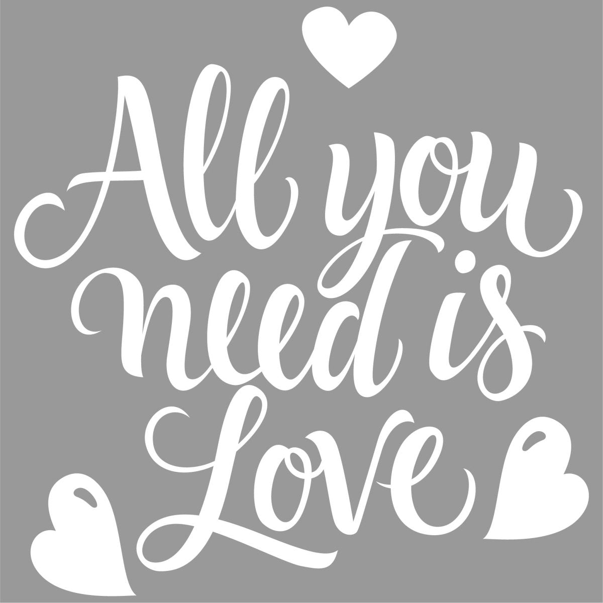 Wandtattoo Spruch All you need is Love WT00000019