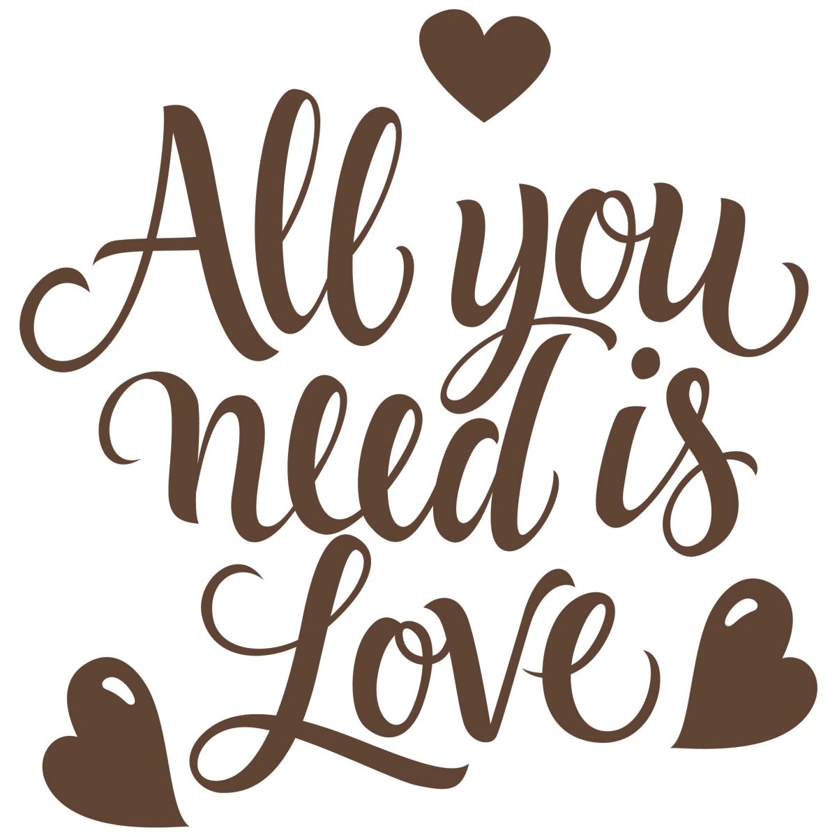 Wandtattoo Spruch All you need is Love WT00000019