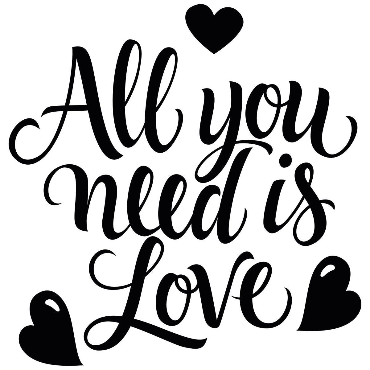 Wandtattoo Spruch All you need is Love WT00000019 entdecken - Bild 1