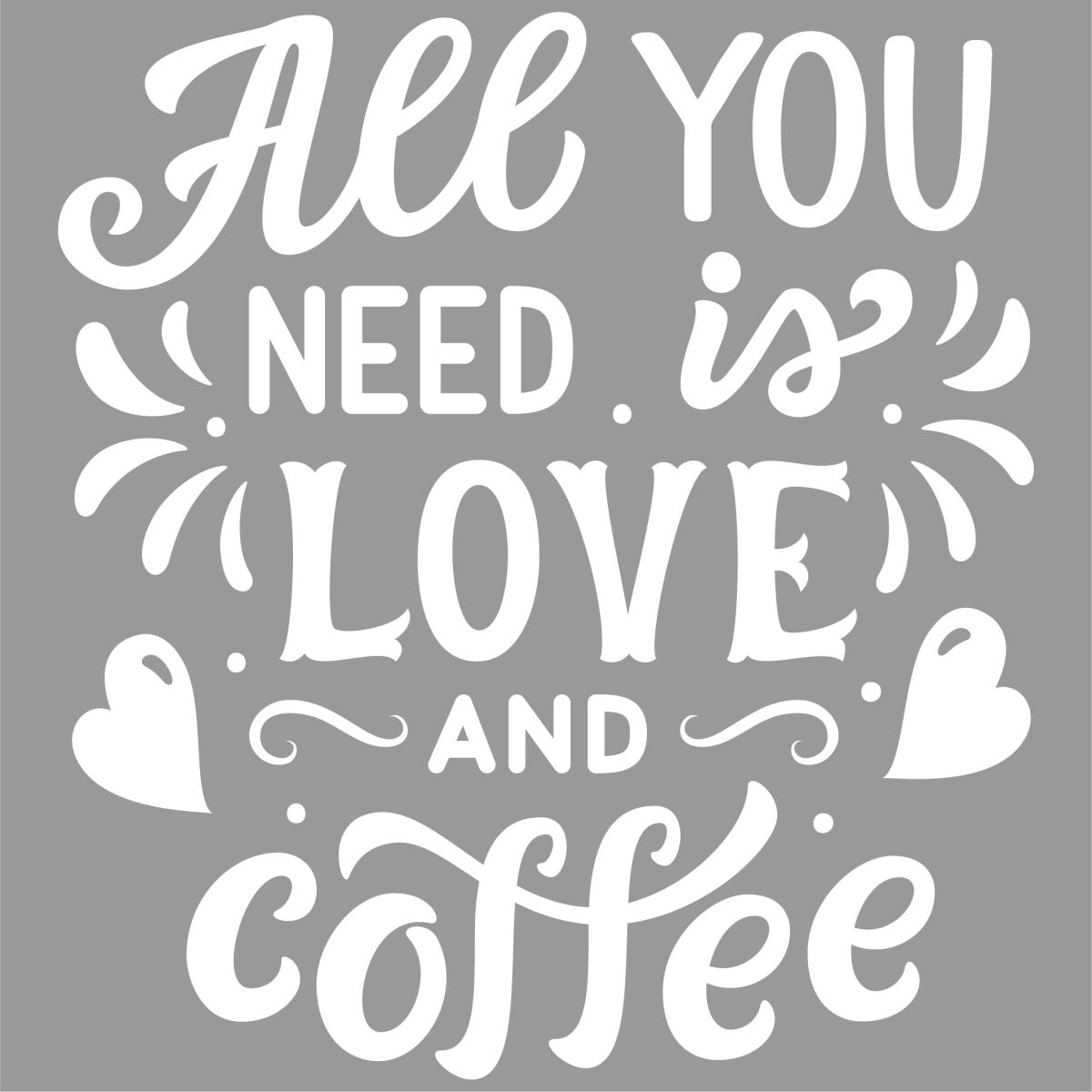 Wandtattoo Spruch Love and Coffee WT00000020
