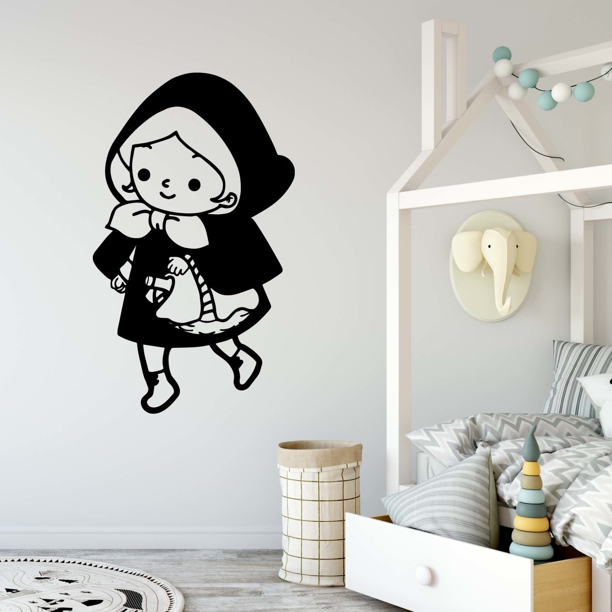 Discover the Little Red Riding Hood Fairy Tale Wall Decal WT00000034
