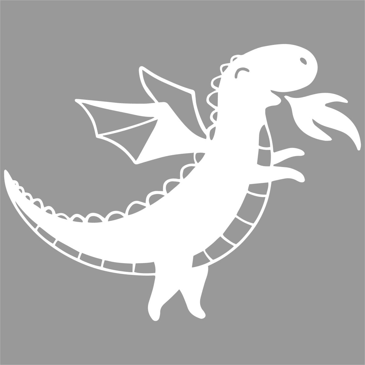 Sticker mural petit dragon de feu WT00000042
