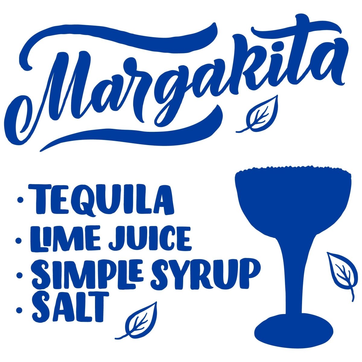 Wall Decal Recipe Cocktail Margarita WT00000057