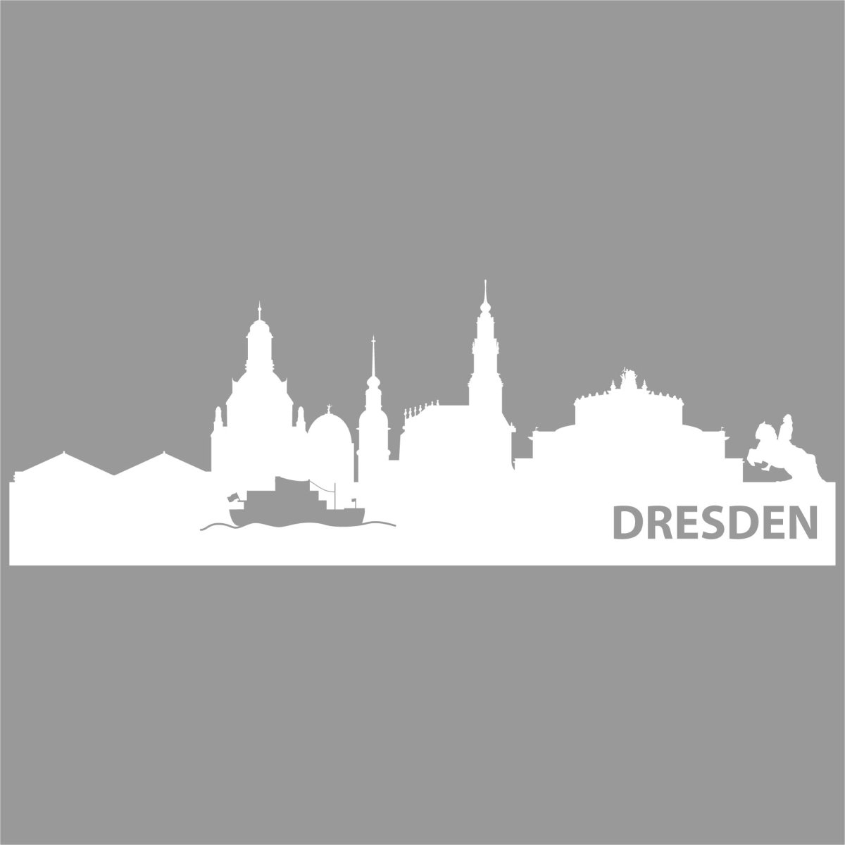 Wandtattoo Skyline Dresden WT00000062