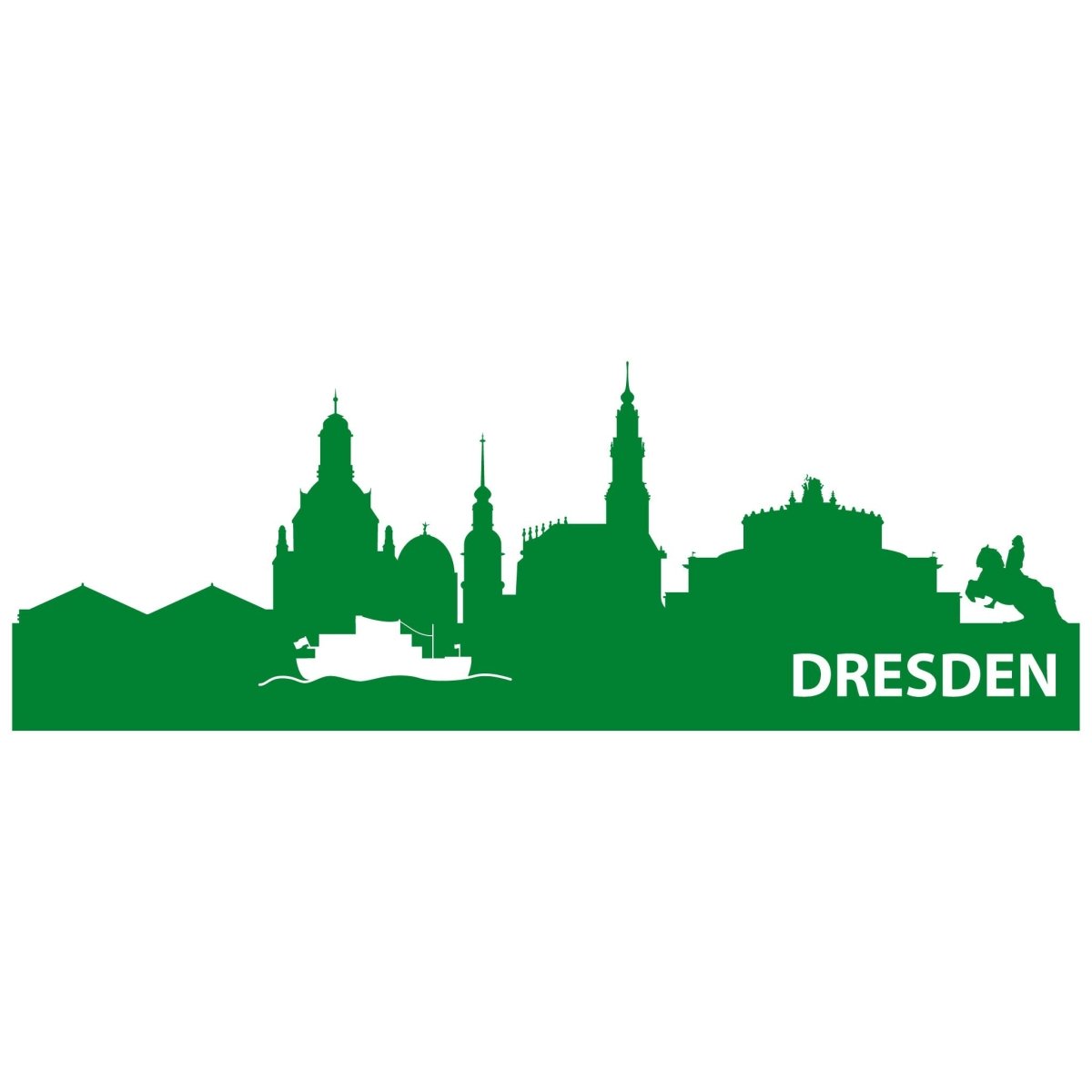 Sticker mural Skyline Dresden WT00000062